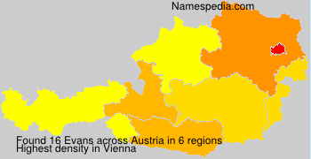 Surname Evans in Austria