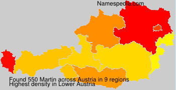 Surname Martin in Austria