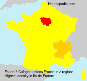 Surname Cafagno in France