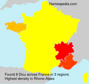 Surname Dicu in France