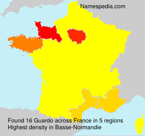 Surname Guardo in France