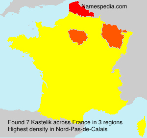 Surname Kastelik in France