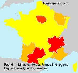 Surname Mihaylov in France