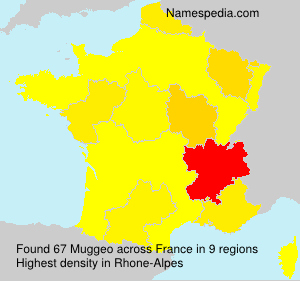 Surname Muggeo in France