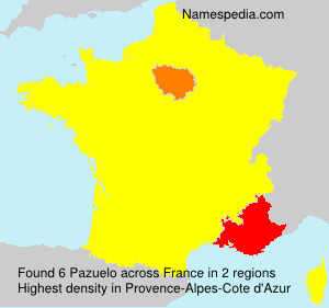 Surname Pazuelo in France