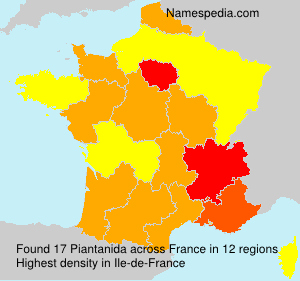 Surname Piantanida in France