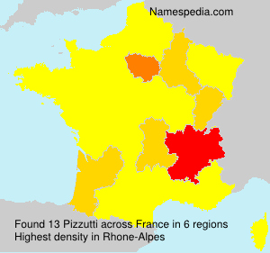 Surname Pizzutti in France