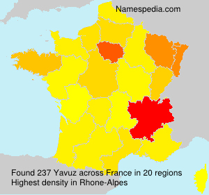 Surname Yavuz in France