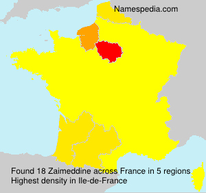 Surname Zaimeddine in France