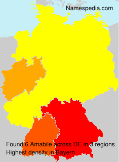 Surname Amabile in Germany