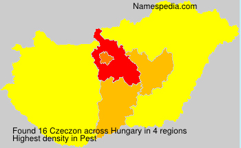 Surname Czeczon in Hungary