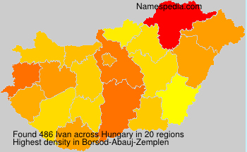 Surname Ivan in Hungary