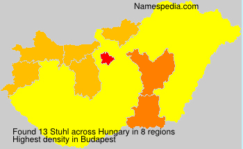 Surname Stuhl in Hungary