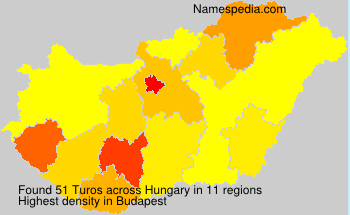 Surname Turos in Hungary