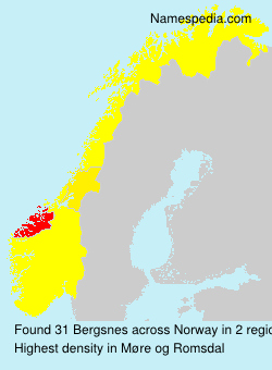 Surname Bergsnes in Norway