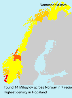 Surname Mihaylov in Norway