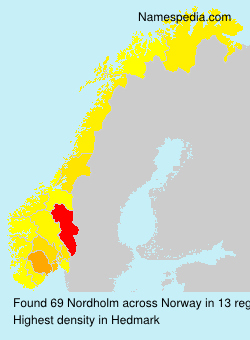 Surname Nordholm in Norway