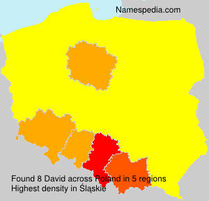 Surname David in Poland