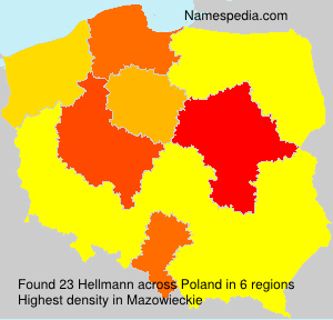 Surname Hellmann in Poland