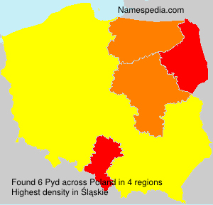 Surname Pyd in Poland