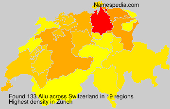 Surname Aliu in Switzerland