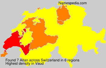 Surname Altan in Switzerland