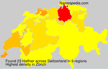 Surname Haffner in Switzerland