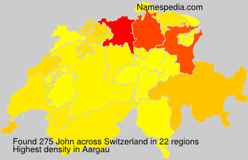 Surname John in Switzerland