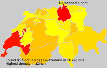 Surname Scott in Switzerland