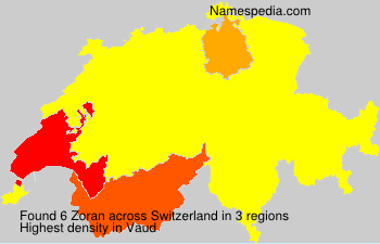 Surname Zoran in Switzerland