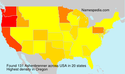 Surname Ashenbrenner in USA