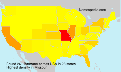 Surname Barmann in USA