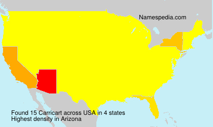 Surname Carricart in USA