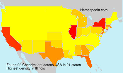 Surname Chandrakant in USA