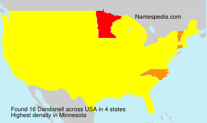 Surname Dandanell in USA