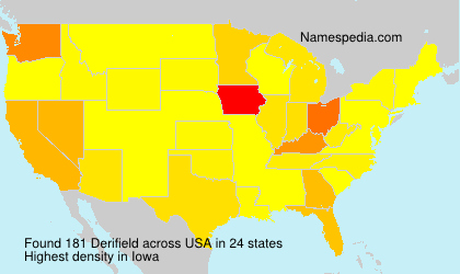 Surname Derifield in USA