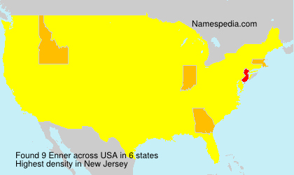 Surname Enner in USA