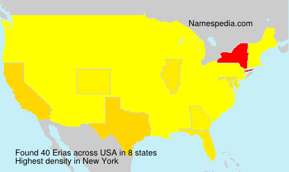 Surname Erias in USA