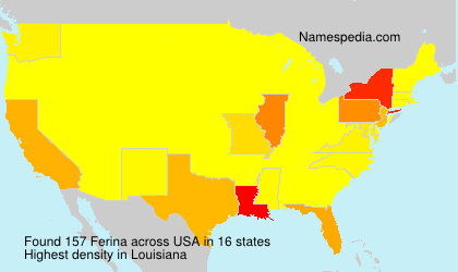 Surname Ferina in USA
