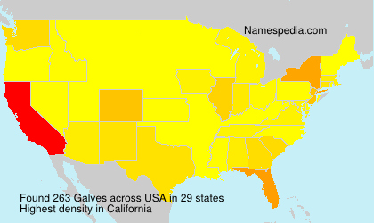 Surname Galves in USA