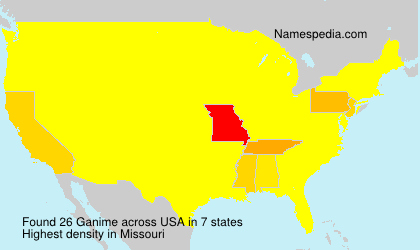 Surname Ganime in USA