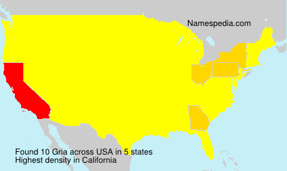 Surname Gria in USA