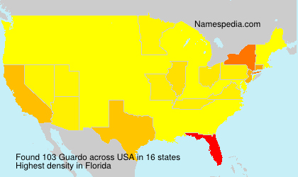 Surname Guardo in USA