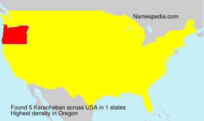 Surname Karacheban in USA
