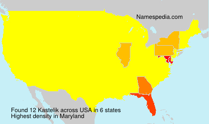 Surname Kastelik in USA