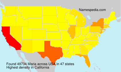 Surname Maria in USA