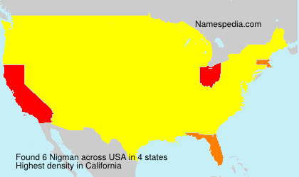 Surname Nigman in USA