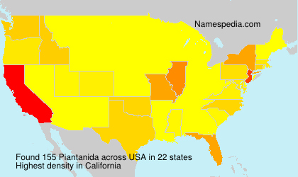 Surname Piantanida in USA