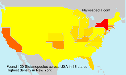 Surname Stefanopoulos in USA