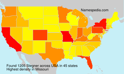 Surname Stegner in USA